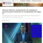 Alfonso Molina: la educación de calidad es esencial para enfrentar el siglo 21