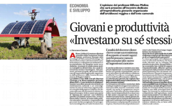 Giovani e produttività «Investano su sé stessi