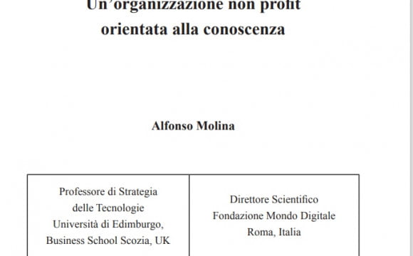 Un’organizzazione non profit orientata alla conoscenza